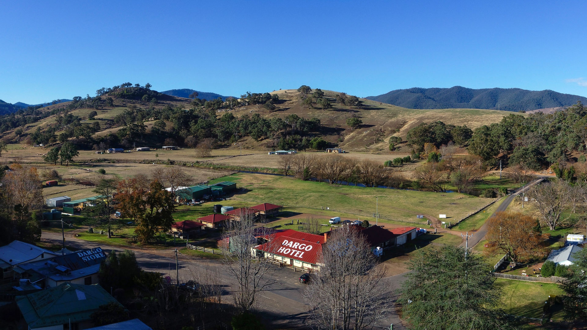 Birds eye view of Dargo